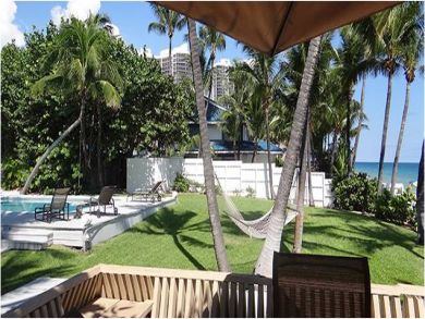 Lush tropical gardens
